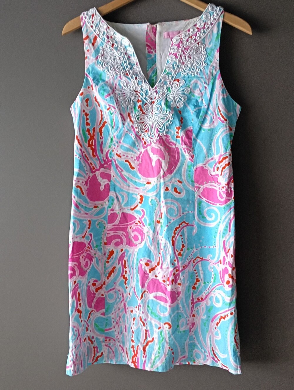 Lilly Pulitzer Gabby Jellies Be Jammin' Floral Embroider Preppy Nantucket Dress - Picture 9 of 9